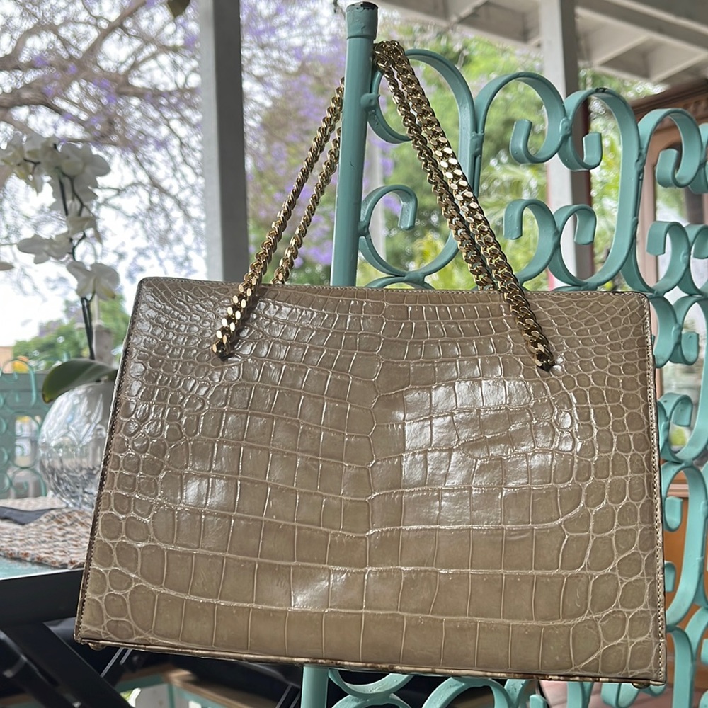 Lucille de Paris alligator vintage bag